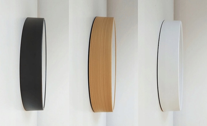 Nowoczesny cichy zegar ścienny Drewno 25 cm