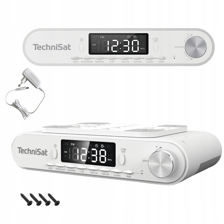 RADIO KUCHENNE PODWIESZANE PODSZAFKOWE BLUETOOTH FM LAMPKA LED