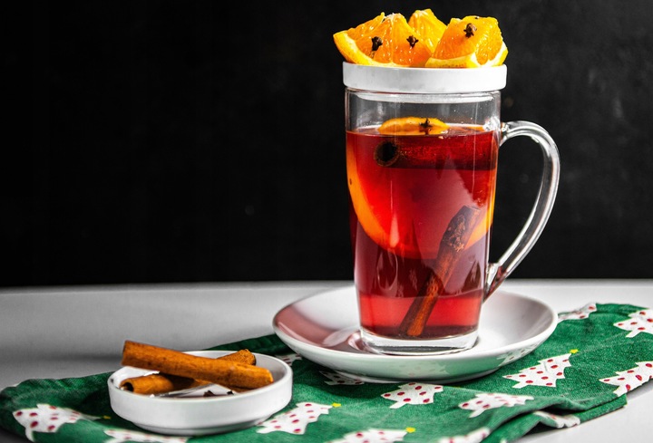 Kubek Alex 400ml ze spodkiem i wieczkiem duży do parzenia herbaty