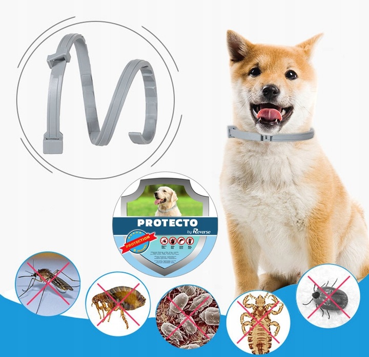 OBROŻA DLA PSA NA PCHŁY KLESZCZE 8 MSC UNIWERSALNA