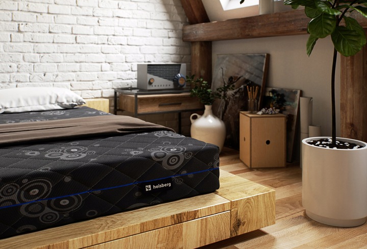 Materac 140x200 DARK exclusive H3 pocket stref MASUJĄCY kokos 24cm