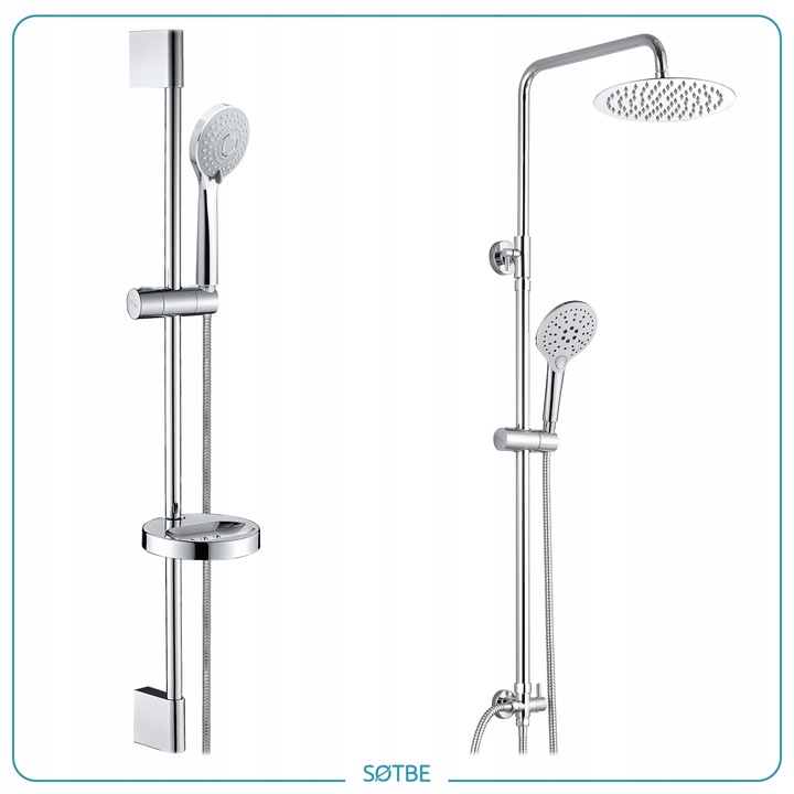 Uchwyt na słuchawkę do drążka prysznicowego deszczownicę przesuwny