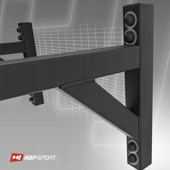 Drążek do podciągania ścienny wytrzymałość do 210kg HopSport 6 uchwytów