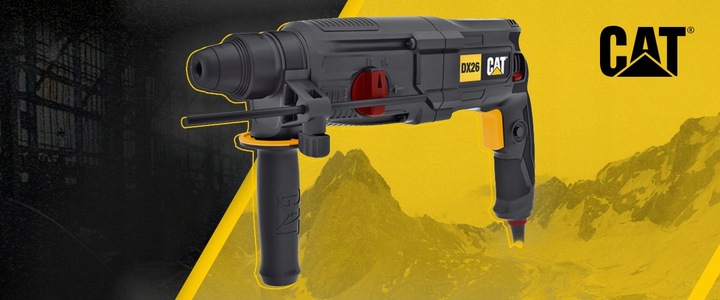Młotowiertarka CAT DX26 SDS-Plus 800W 3J 26mm 4w1