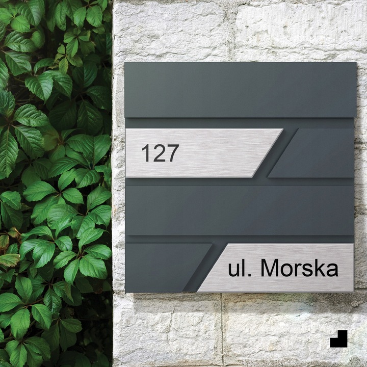 Duża Skrzynka Na Listy Z Numerem Domu Antracyt Skrzynka Na List Numer