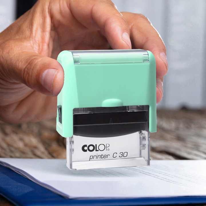 COLOP C30 Pieczątka do 6 wersów FIRMOWA LEKARSKA IMIENNA BIUROWA - kolory