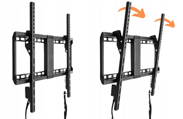 UCHWYT DO TELEWIZORA SLIM UNIWERSALNY 32-85 CALI SOLIDNY REGULOWANY