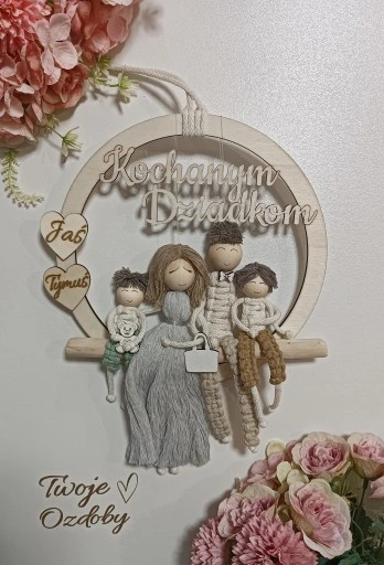 Prezent dla Babci, dla Dziadka, 4 osoby, upominek od wnuków