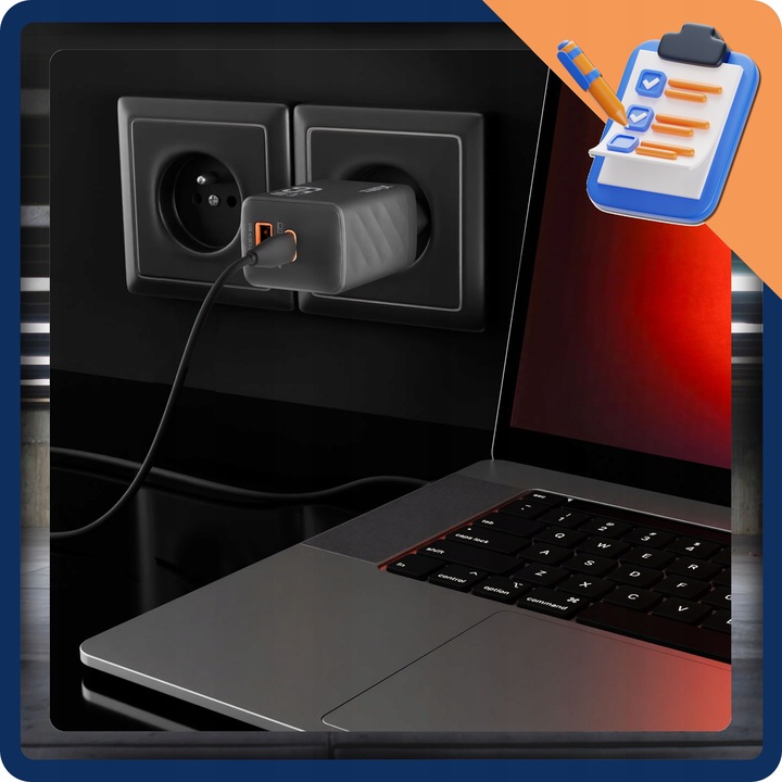 Xblitz XC2 ładowarka sieciowa 65W szybkie ładowanie USB C A
