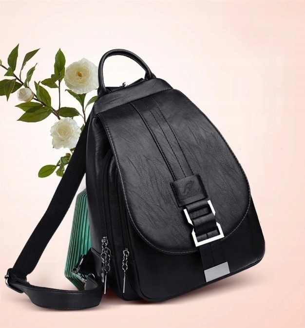 PLECAK DAMSKI PLECACZEK MIEJSKI DO SZKOŁY PRACY EKO SKÓRA VINTAGE TORBA 2W1