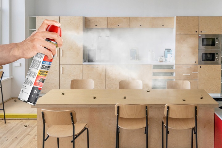 SHOTGUN PREPARAT SPRAY ŚRODEK NA MUCHY MUSZKI KOMARY MUCHOZOL NO PEST 750ML