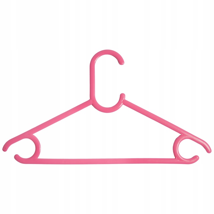 Wieszaki dziecięce dla dzieci na ubrania różowe 25 sztuk ubraniowe