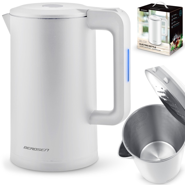 CZAJNIK ELEKTRYCZNY BEZPRZEWODOWY MODNY 1,7L BERDSEN