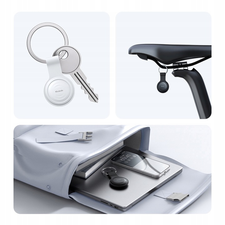 MCDODO MINI LOKALIZATOR GPS DO AUTA ROWERU KLUCZY DLA DZIECKA KOTA PSA