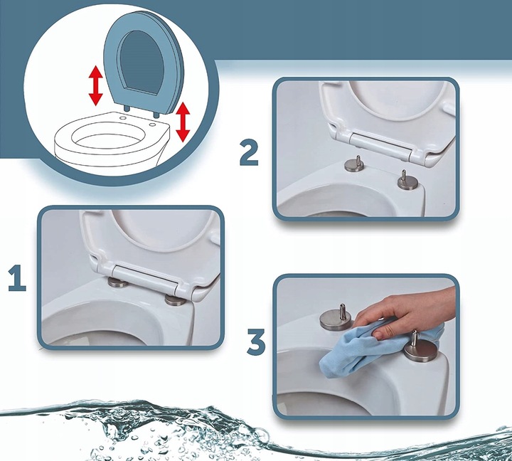 Deska Sedesowa Klozetowa WC Wolnoopadająca DO KOŁO ROCA CERSANIT