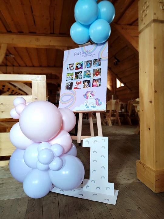 Balony Pastelowe Dekoracje Balonowe Urodzinowe Komunia Chrzest Błękit