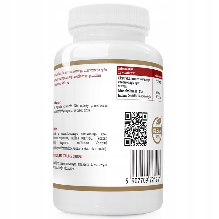 Suplement diety Progress Labs Monakolina K kapsułki 60 szt.