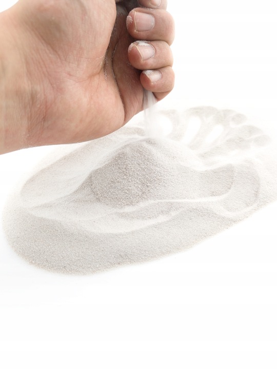 Naturalnie Biały Piasek Kwarcowy do Akwarium 0,5-1mm 24kg