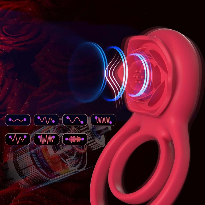 PENISA WIBRACYJNY PIERŚCIEŃ WIBRATOR MASAŻ łechtaczki DLA MĘŻCZYZN PAR