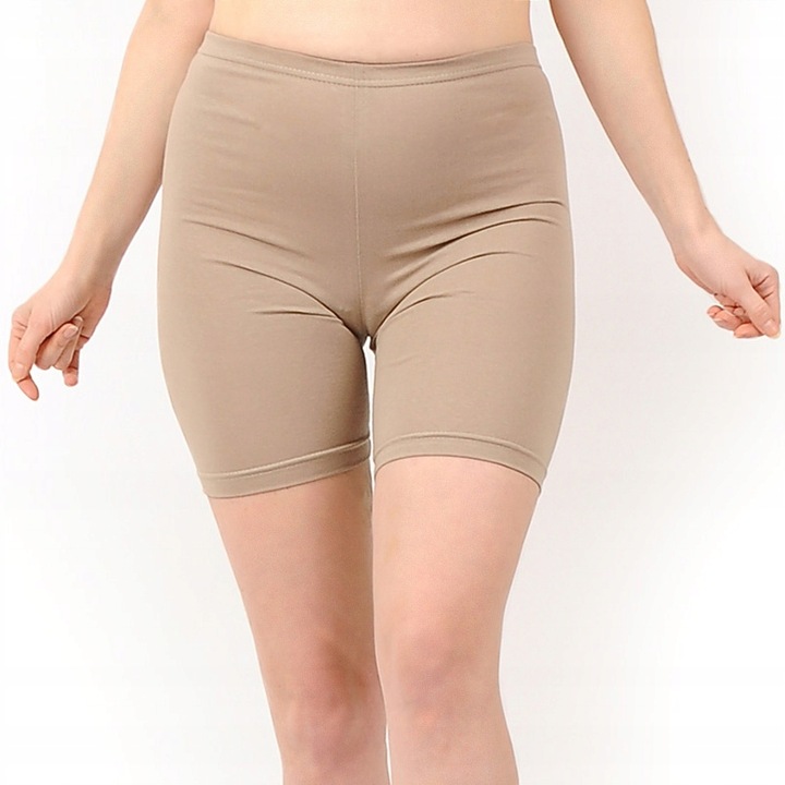 Kolarki damskie Krótkie legginsy 1/2 Spodenki Polskie getry BEŻOWE 3XL