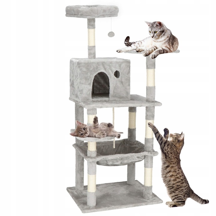 DRAPAK DLA KOTA DUŻY WIEŻA LEG KOTÓW DOMEK SŁUPEK 7 POZIOMÓW WYSOKI
