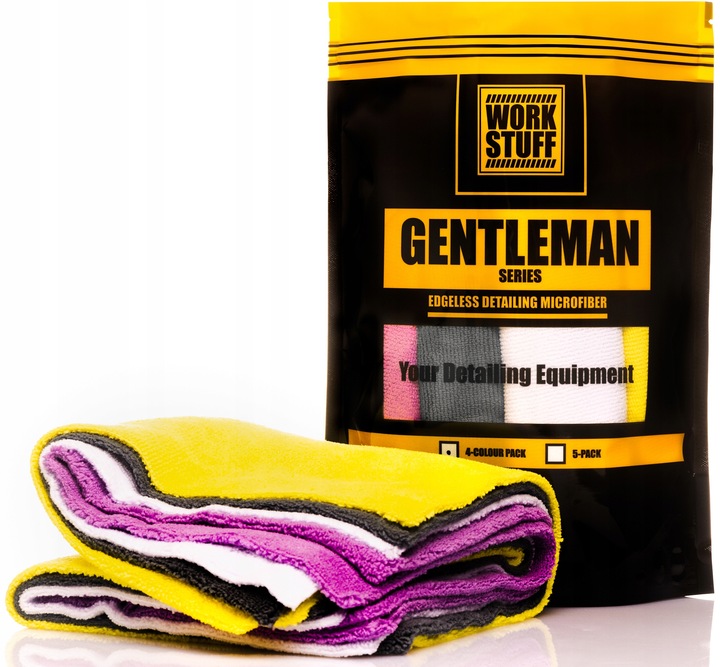 WORK STUFF Gentleman 4 Color Pack Zestaw Mikrofibr 40x40cm Bez Obszycia