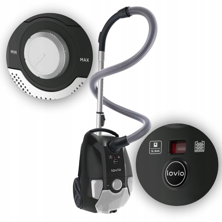 ODKURZACZ WORKOWY PRZEWODOWY MOCNY CICHY DO DOMU HEPA H13 14w1 900W