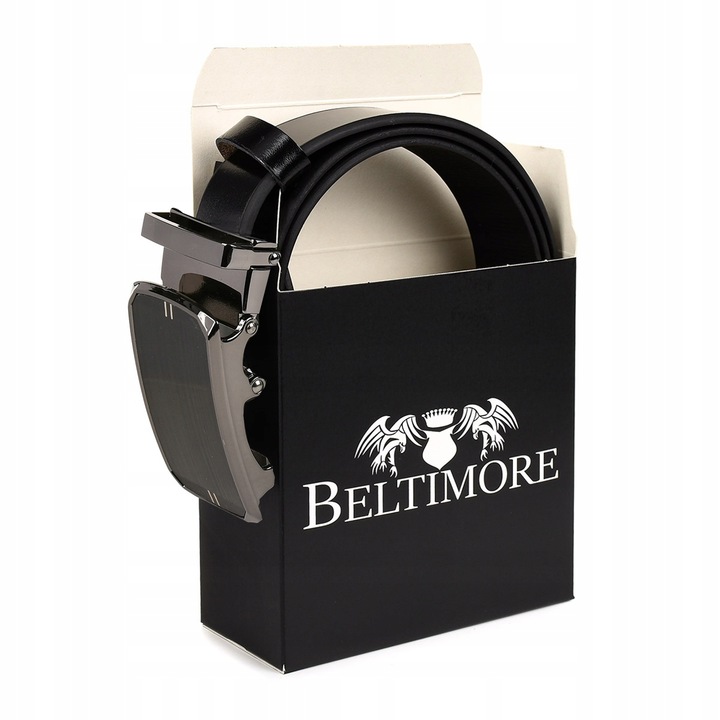 Pasek męski skórzany do spodni automat Beltimore