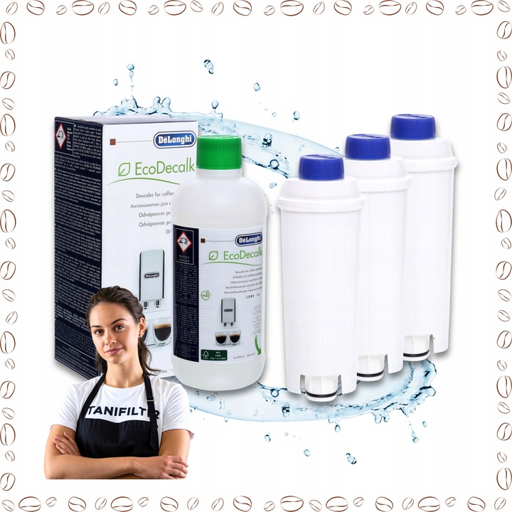 Odkamieniacz do Delonghi Ecodecalk DLSC500 500ml i 3 filtry w zestawie