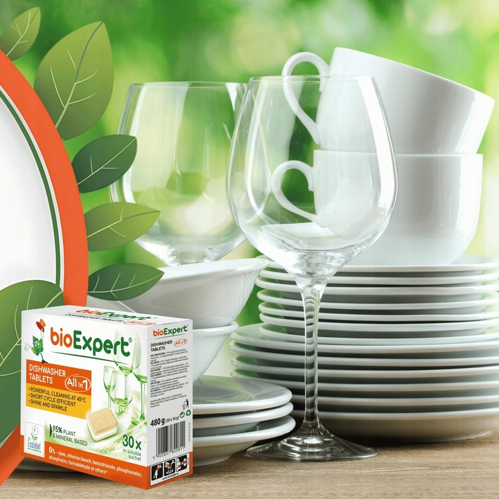 Tabletki do zmywarki ekologiczne Krystaliczny Blask ALL IN1 30szt BIOEXPERT