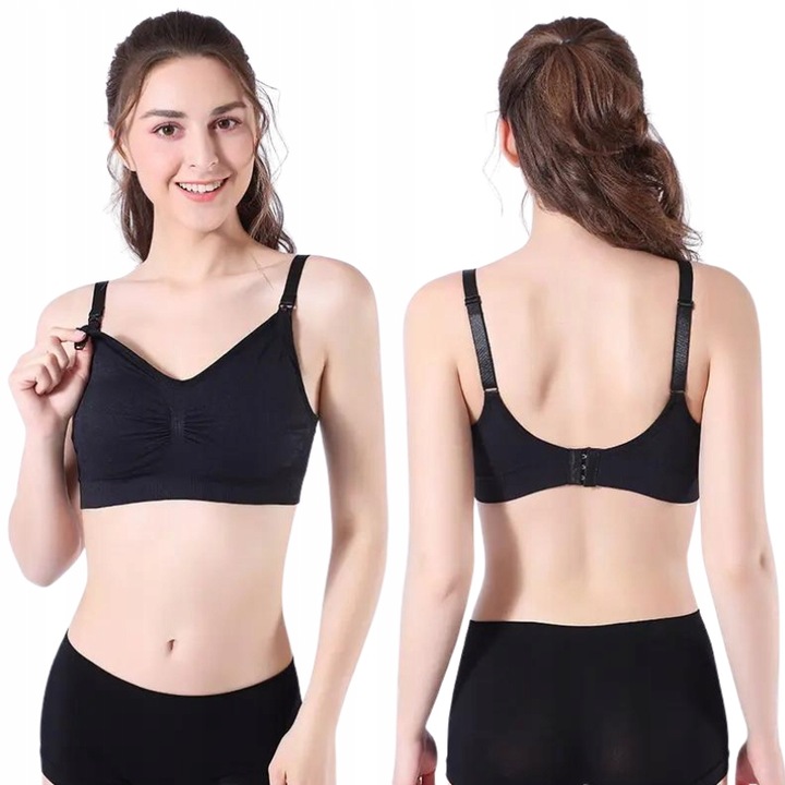 Biustonosz Ciążowy Bezszwowy Stanik Do Karmienia L