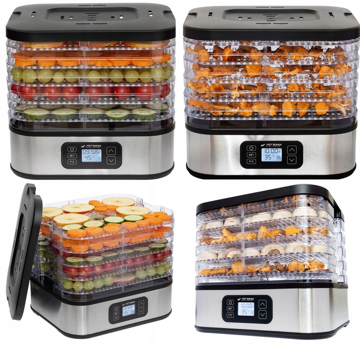 SUSZARKA SPOŻYWCZA DO ŻYWNOŚCI GRZYBÓW ZIÓŁ OWOCÓW WARZYW TIMER! 400W