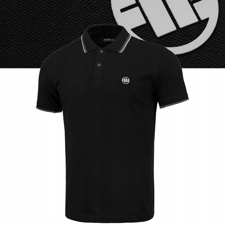 Męska Koszulka Polo Pitbull Polówka kołnierzyk Pique Stripes Regular