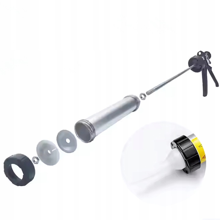 PISTOLET DO MAS Wyciskacz 300ml silikonów klejów MOCNY WYTRZYMAŁY