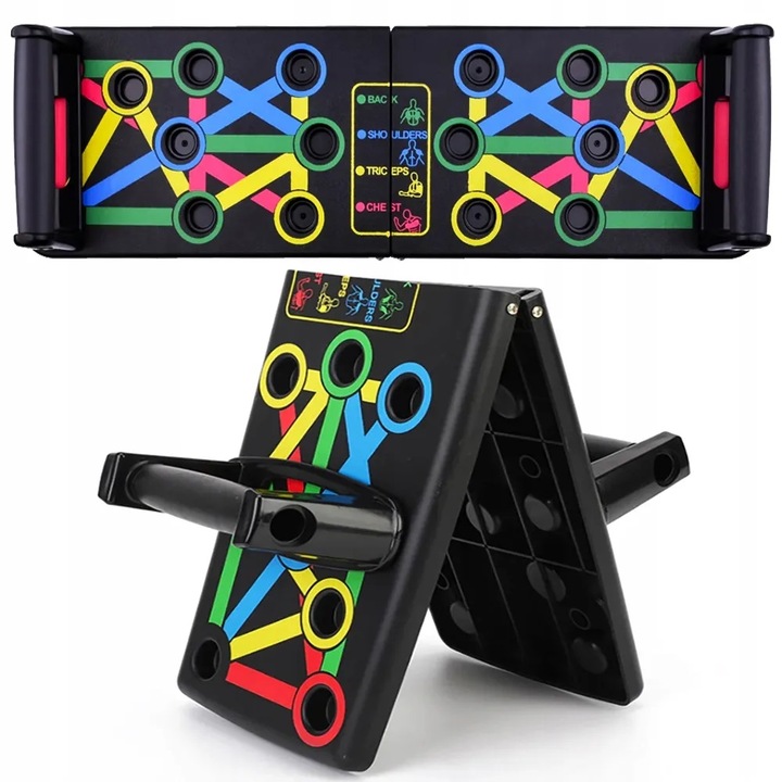 DESKA UCHWYTY DO POMPEK ĆWICZEŃ POMPKI PUSH 14w1