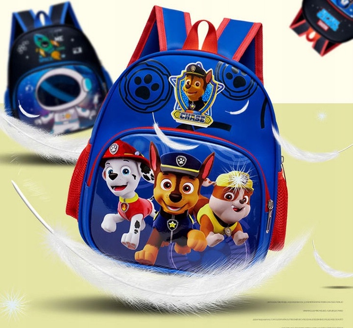 Plecak przedszkolny 2 kieszenie PSI PATROL szkolny dla dzieci chłopca