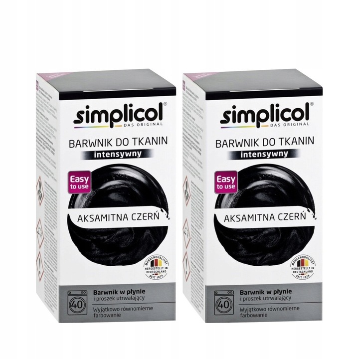 SIMPLICOL BARWNIK DO TKANIN 559G AKSAMITNA CZERŃ