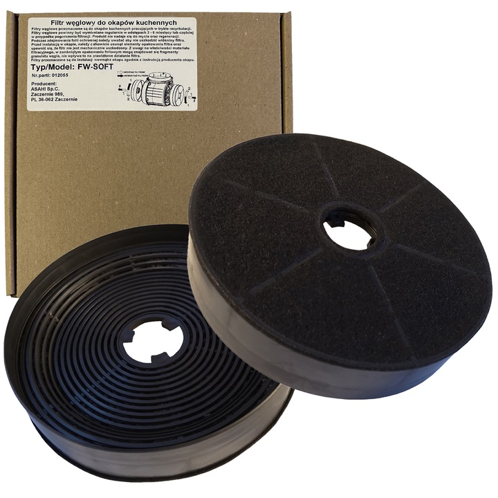 Filtr węglowy do okapu AKPO Soft WK-4 WK-5 WK-6 WK-9 WK-10 WK-12 -