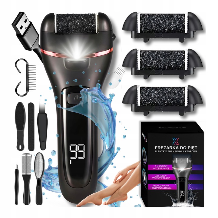 FREZARKA DO PIĘT PILNIK BEZPRZEWODOWY TARKA FREZARKA Z ZESTAWEM 3 ROLEK