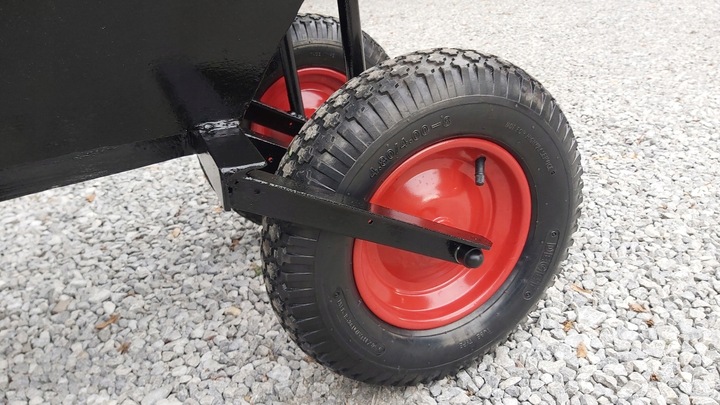 KOŁO KÓŁKO TACZKI TACZEK WÓZKA 400-8 6PR POMPOWANE Z OSIĄ OPONA MOCNE