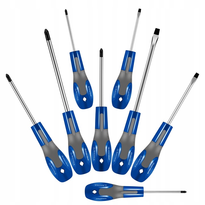 ZESTAW ŚRUBOKRĘTÓW WKRĘTAKÓW Z MAGNESEM 8SZT MOCNE