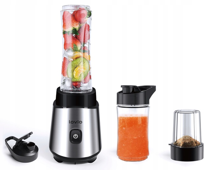 Blender kielichowy do SMOOTHIE KOKTAJLI szklany MŁYNEK do kawy KRUSZY LÓD