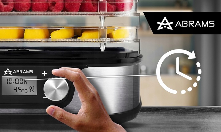 SUSZARKA DO GRZYBÓW WARZYW I OWOCÓW 600W REGULACJA TEMPERATURY TIMER 5