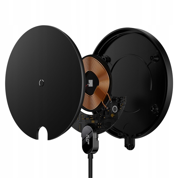 ŁADOWARKA BEZPRZEWODOWA BASEUS INDUKCYJNA QI 15W KABEL 1,5m WTYCZKA USB C