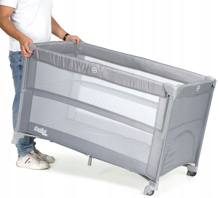 DOSTAWNE DWUPOZIOMOWE ŁÓŻECZKO TURYSTYCZNE/KOJEC, MOOLINO 65x125cm