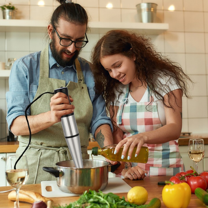 BLENDER RĘCZNY KUCHENNY WIELOFUNKCYJNY MOCNY ROBOT DO KOKTAJLI TURBO