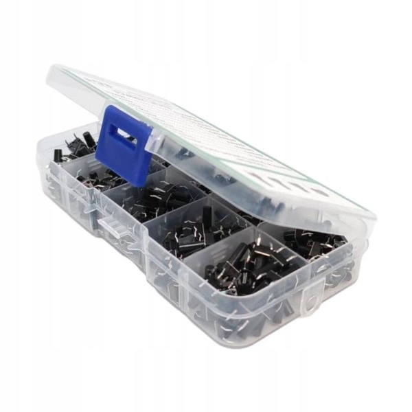Zestaw XXL Przycisków TACT 200 Sztuk - Tact Switch Micro-Switch Różne Typy