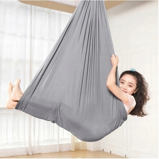 HAMAK CHUSTA AKROBATYCZNA DLA DZIECI 2.8x1.5m HUŚTAWKA SENSORYCZNA BUJAK