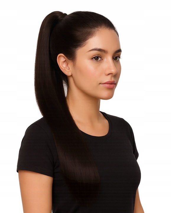 Włosy Syntetyczne Doczepiane Kucyk Kitka Dopinka Treska 60 cm jak Naturalne