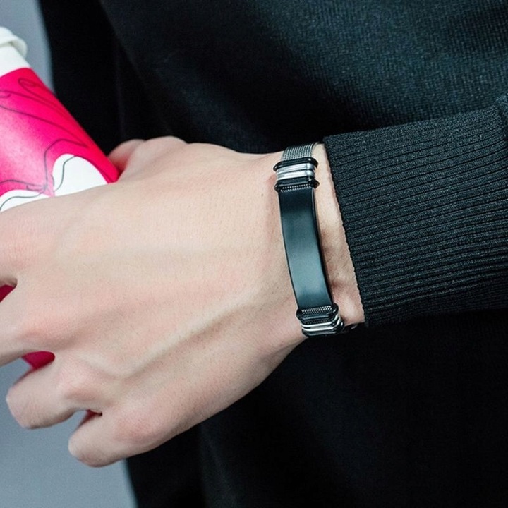 BRANSOLETKA PREZENT DLA SYNA OD MAMY TATY GRAWER